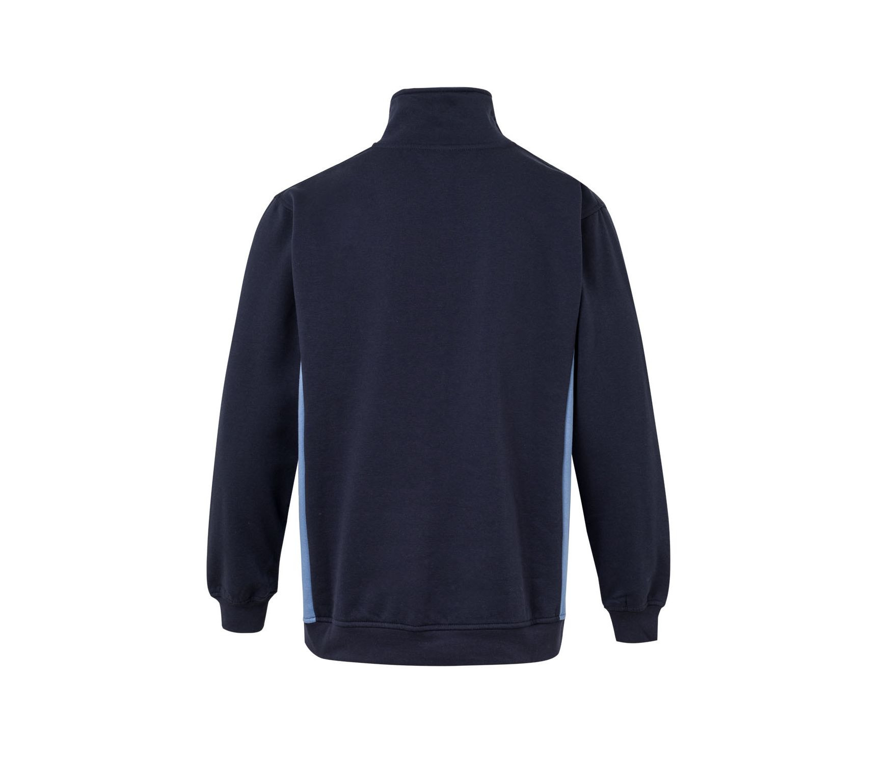 SWEAT BICOLORE COL ZIPPÉ